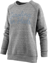 North Carolina "Chain Puff" - Long-Sleeve Raglan Fleece Crew-Neck